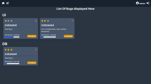 Bug Management Portal